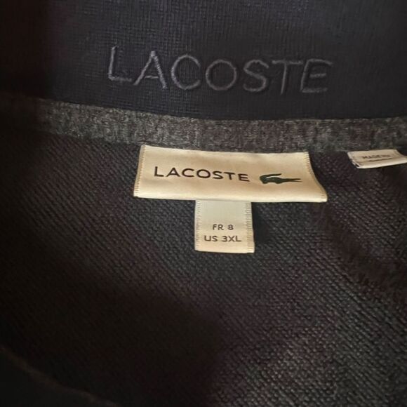 Lacoste Dark Gray Quarter-Zip Sweatshirt - Picture 3 of 5